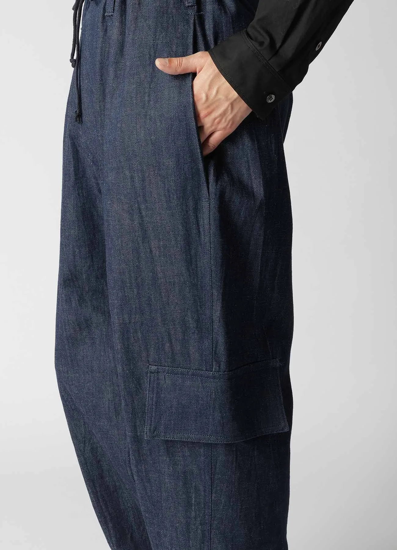 11oz UNEVEN THREAD DENIM SIDE SEAM TUCK PANTS