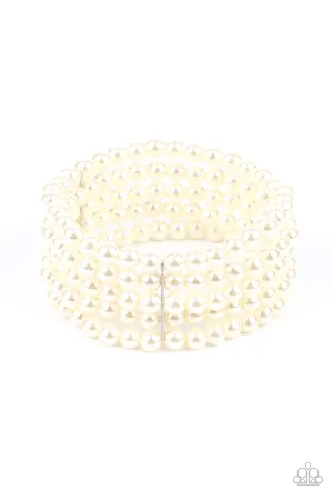 A Pearly Affair - White Bracelet