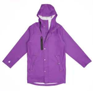 Adults Purple PU Splash Coat