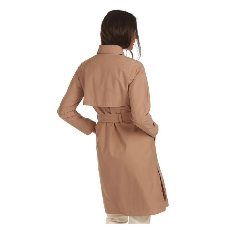 Barbour Findhorn Ladies Waterproof Trench Rain Jacket - Oatmeal