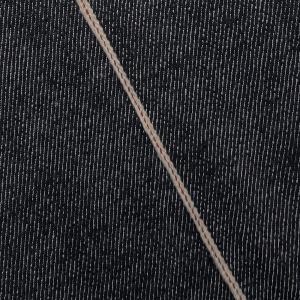 Basic Dark Navy-White-Red 13 oz. Cotton Japanese Selvedge Denim Fabric