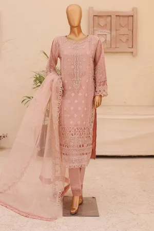 Bin Saeed Stitched 3 Piece Emb Fancy Festive Ramadan Collection'2024-ZEF-436-Pink