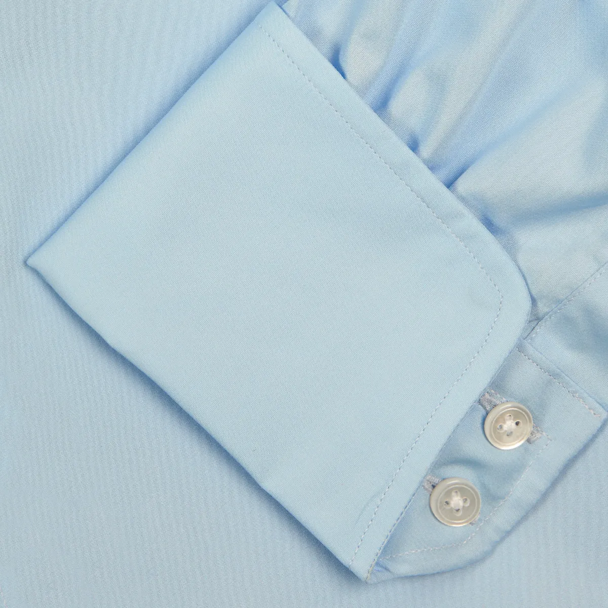 Blue Shirt with Regent Collar and 2-Button Cocktail Cuffs