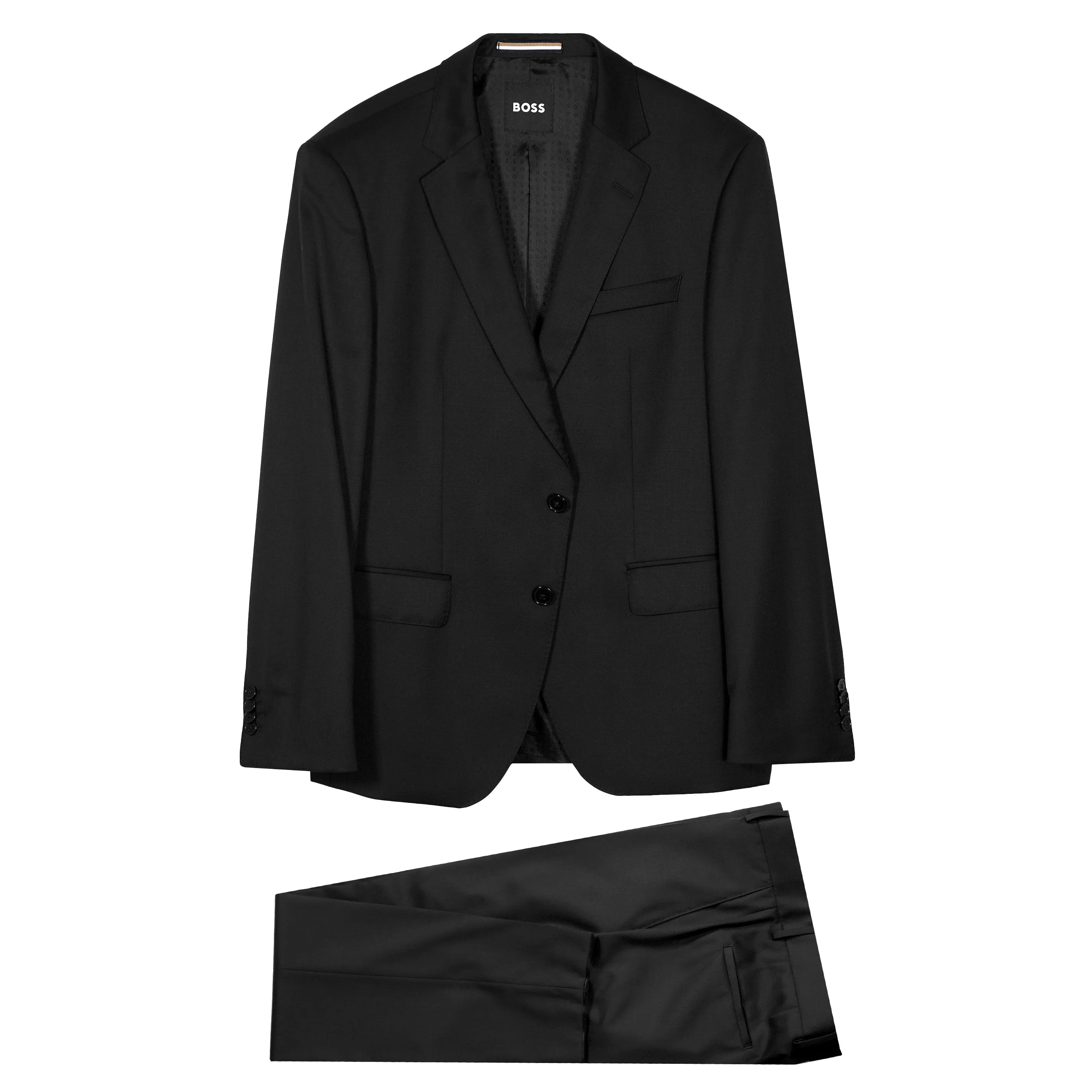 Boss Slim Fit Virgin Wool Serge Jacket - Black (Piece 1)