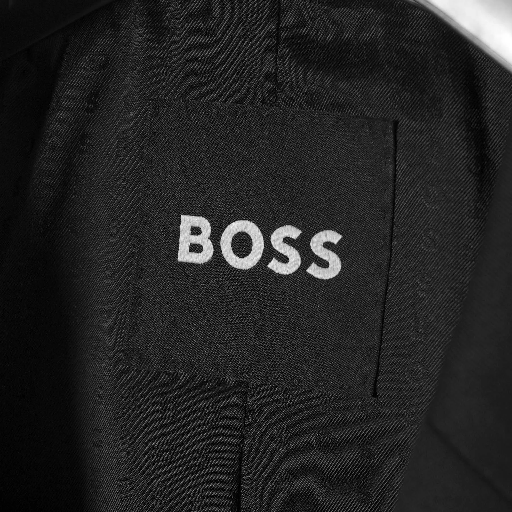 Boss Slim Fit Virgin Wool Serge Jacket - Black (Piece 1)