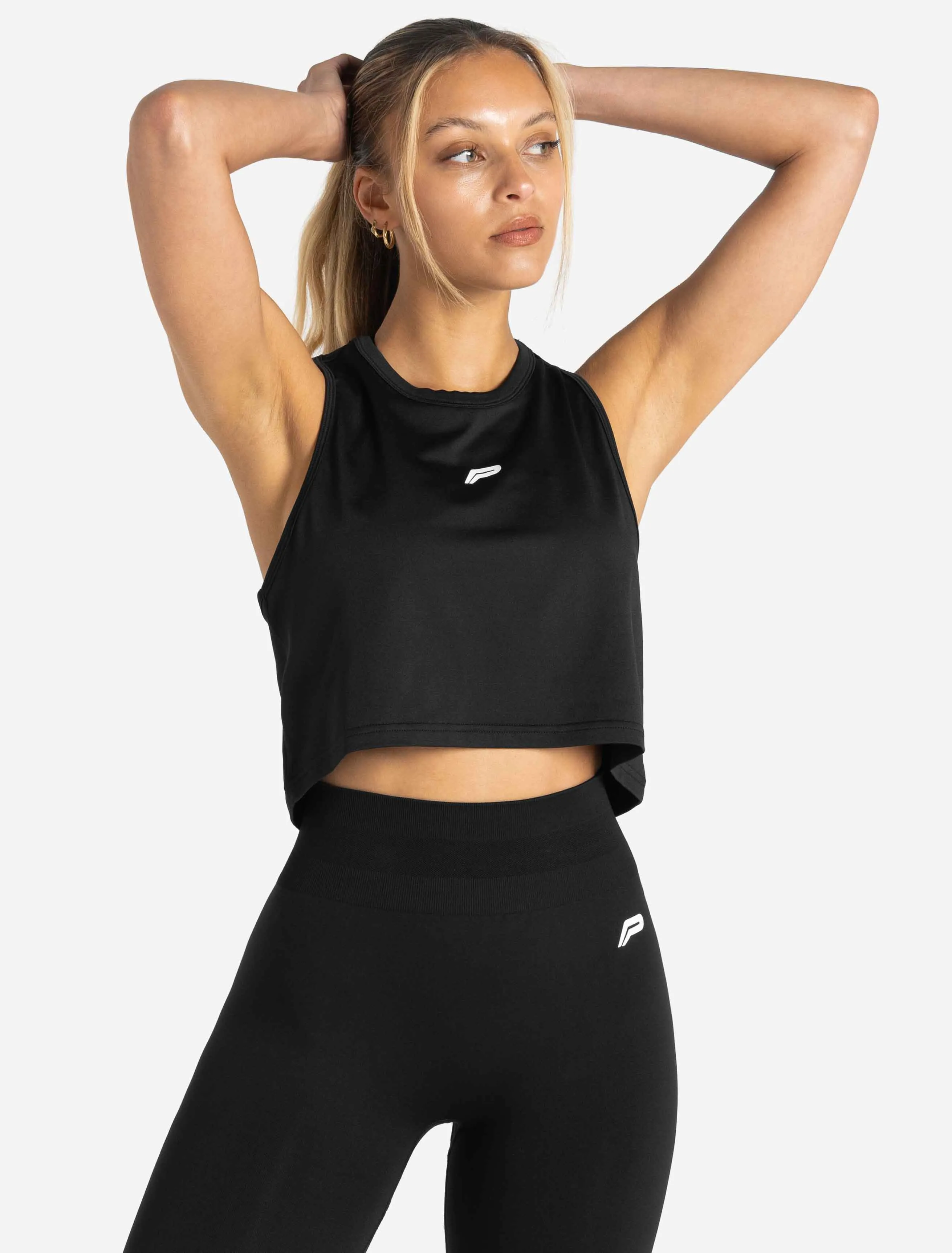 BreathEasy Crop Vest - Black