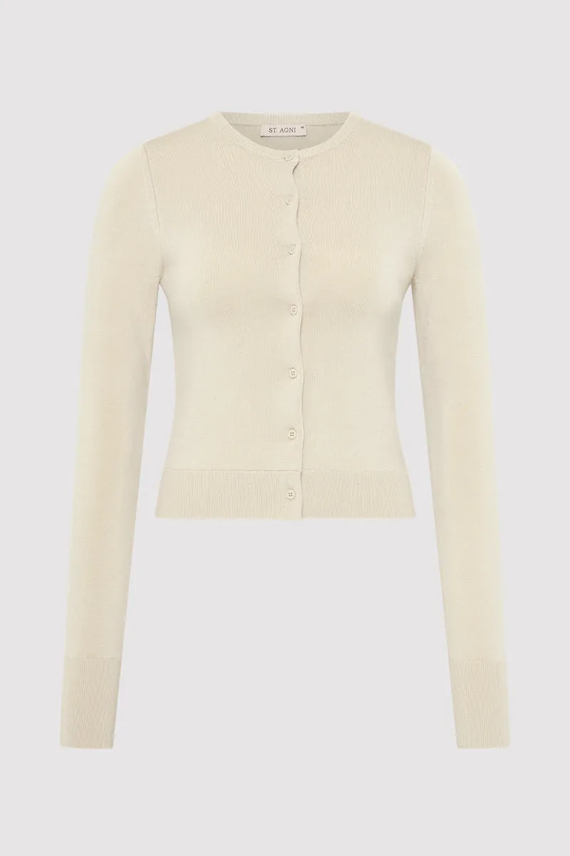 Classic Cardigan - Creme