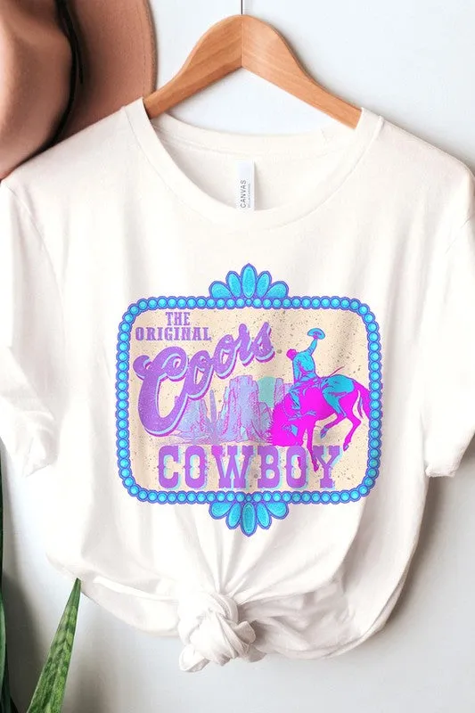 Coors Cowboy Western Graphic T Shirts