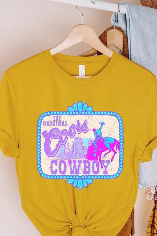 Coors Cowboy Western Graphic T Shirts