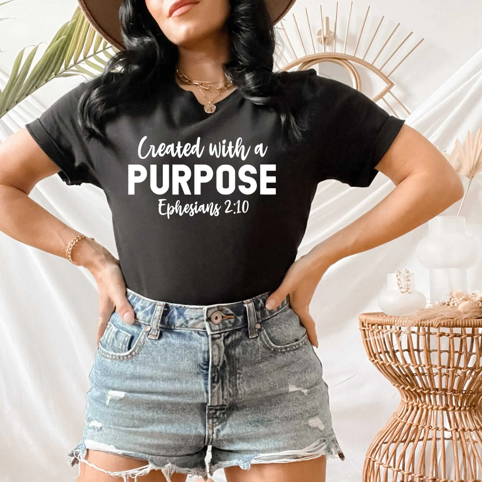 Created with a Purpose, Bible Verses Christian Shirt