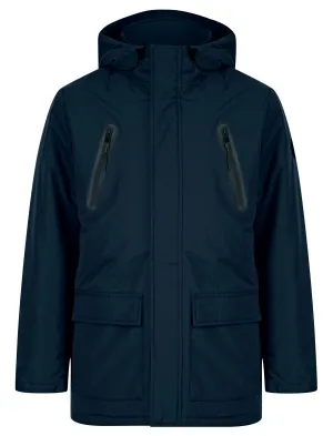 Damani Padded Parka Jacket with Hood in Navy - Tokyo Laundry