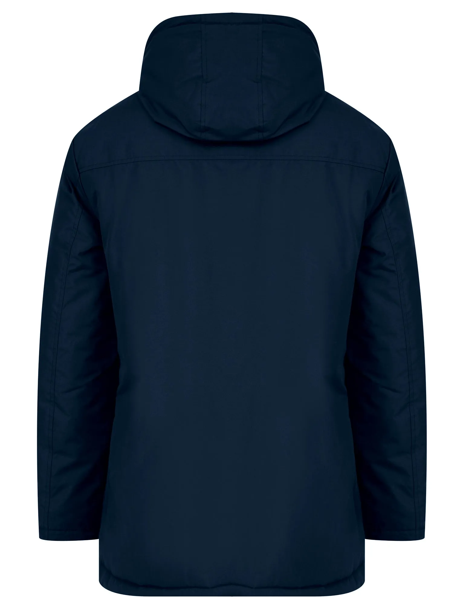 Damani Padded Parka Jacket with Hood in Navy - Tokyo Laundry