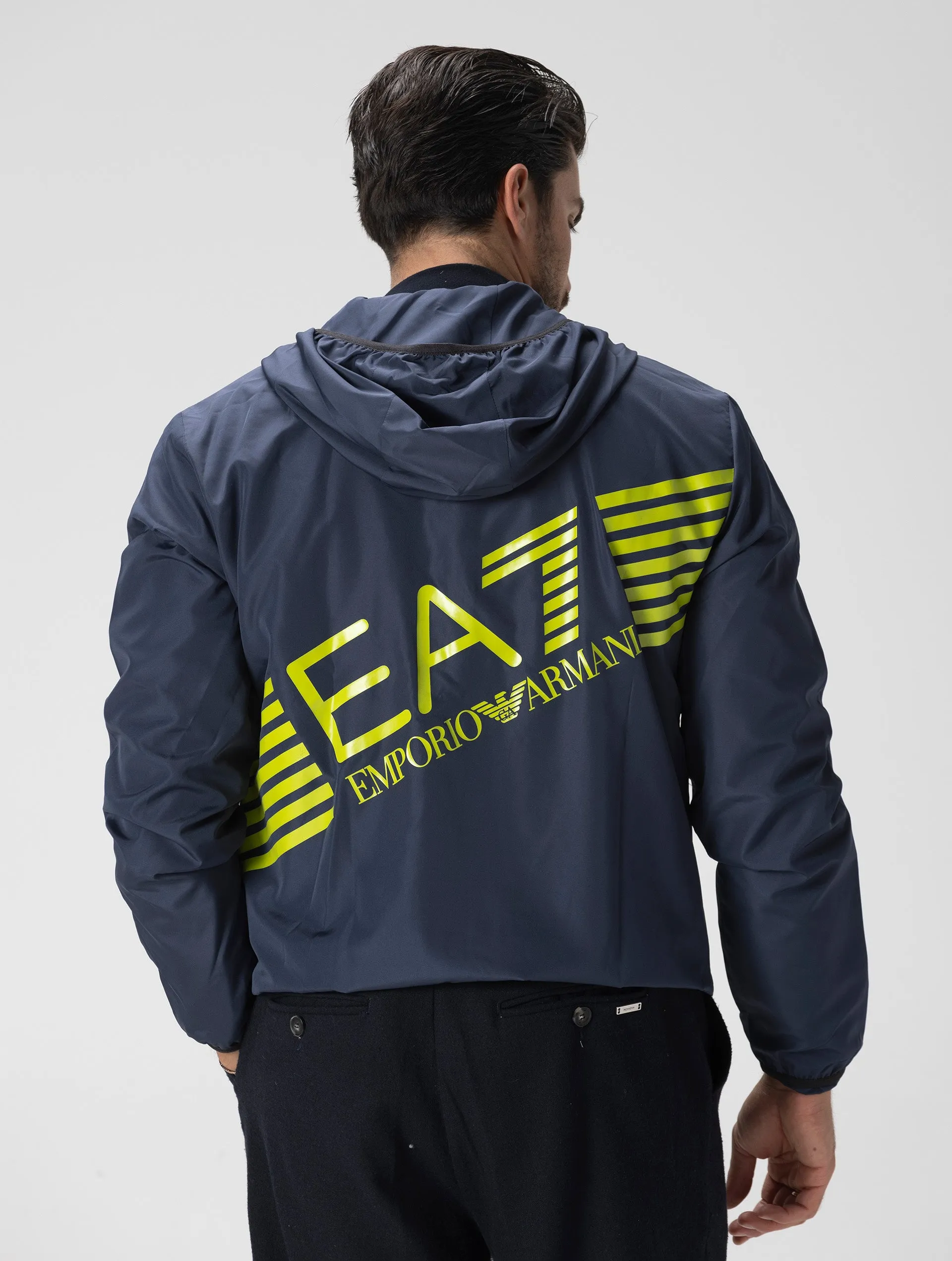 EA7 WATERPROOF JACKET IN BLUE