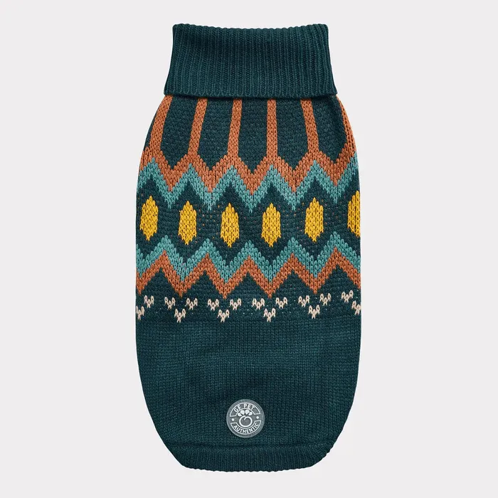 GF Pet Heritage Sweater Teal For Dogs