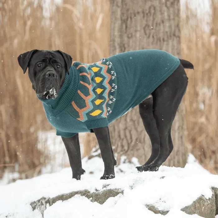 GF Pet Heritage Sweater Teal For Dogs