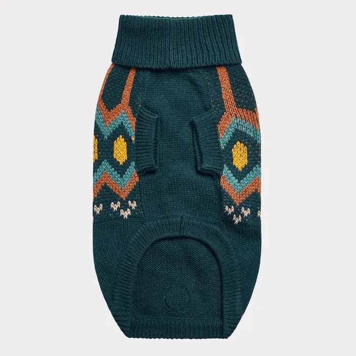 GF Pet Heritage Sweater Teal For Dogs