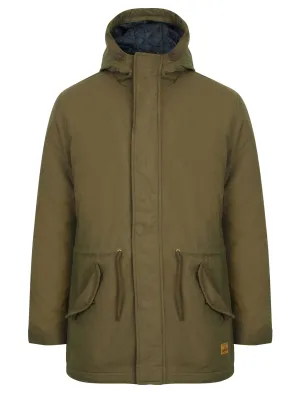 Hammersmith Hooded Parka Jacket in Amazon Khaki - Tokyo Laundry