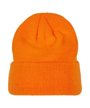 Heavy knit beanie | Orange