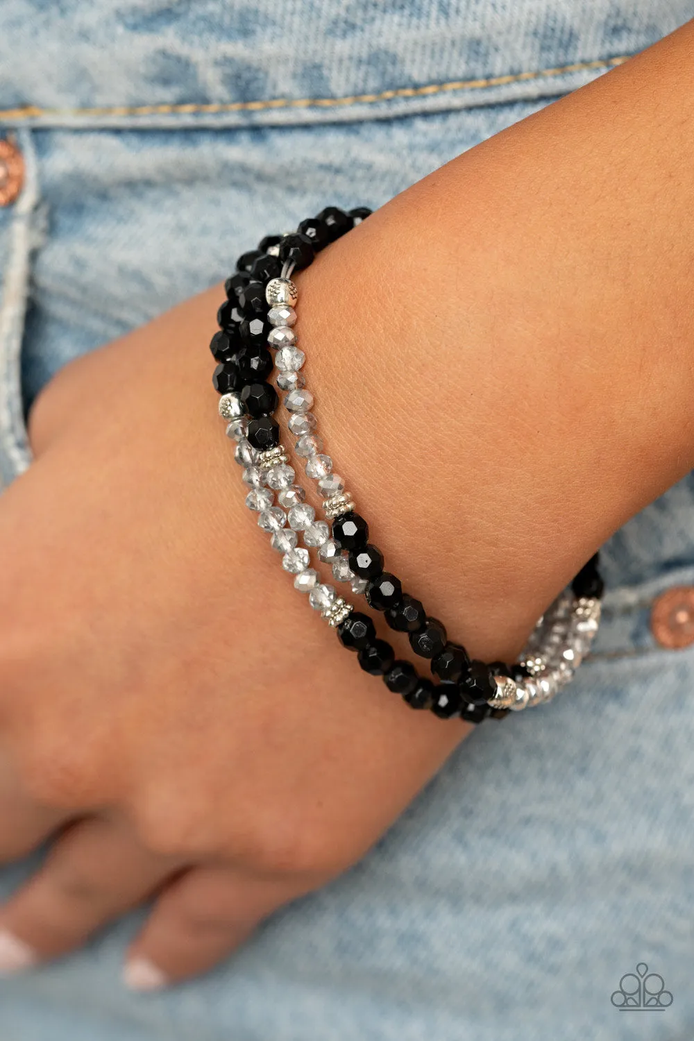 How Does Your Garden GLOW - Black Bracelet