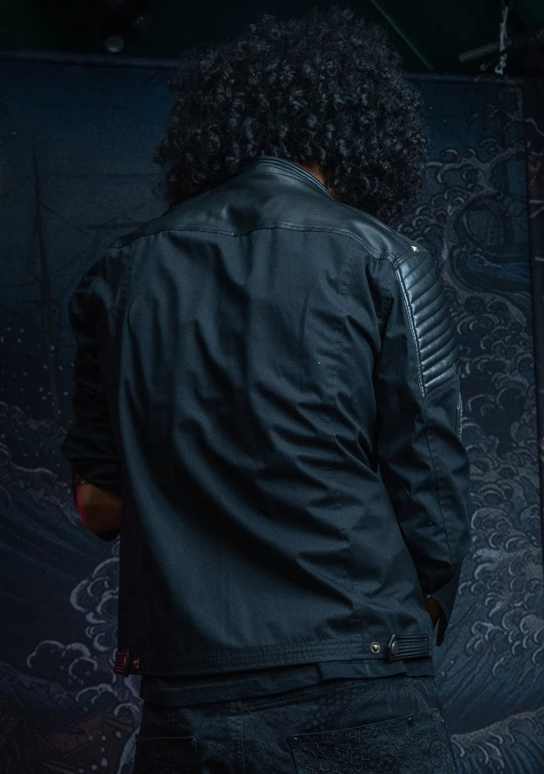 Jacket Men Enki / Fake Leather and Waterproof - O'BLACKNESS