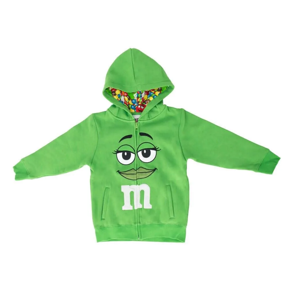 M&M's Zip up Youth Big Face Hoodie Sweatshirt