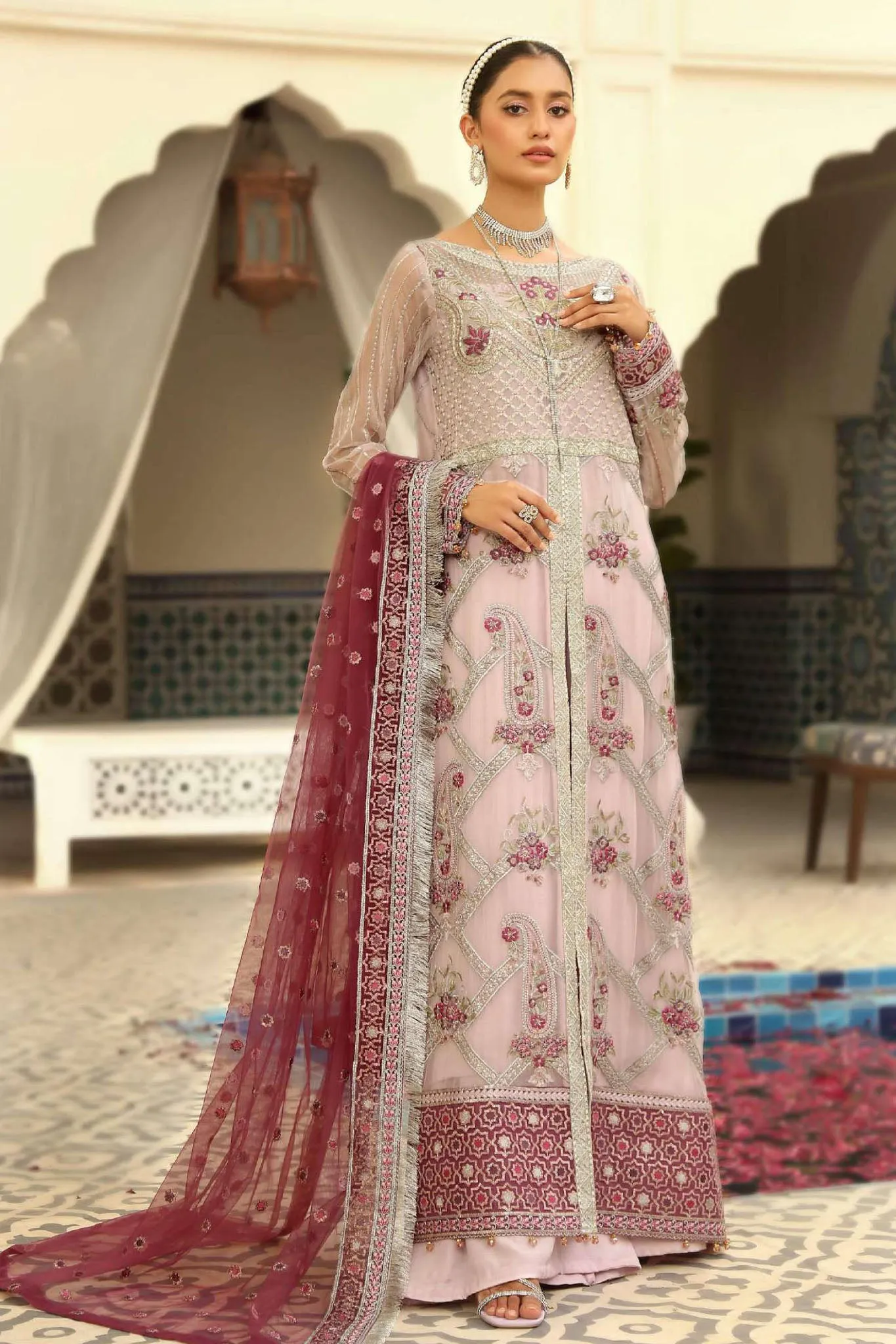 Maryam's Unstitched 3 Piece Gold Formal Vol-09  Collection'2022-MG-97