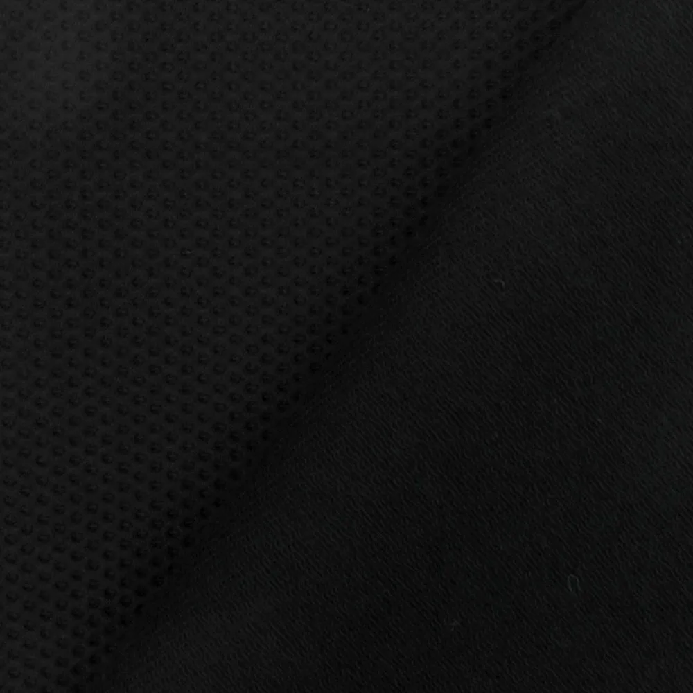 Oil Black 3D Mesh Stretch Bonded Fabric