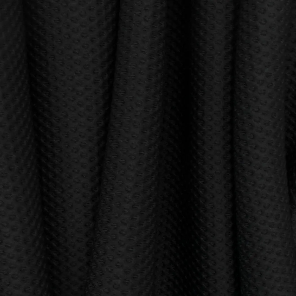 Oil Black 3D Mesh Stretch Bonded Fabric