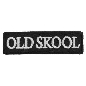 P1411 Old Skool Biker Saying Patch