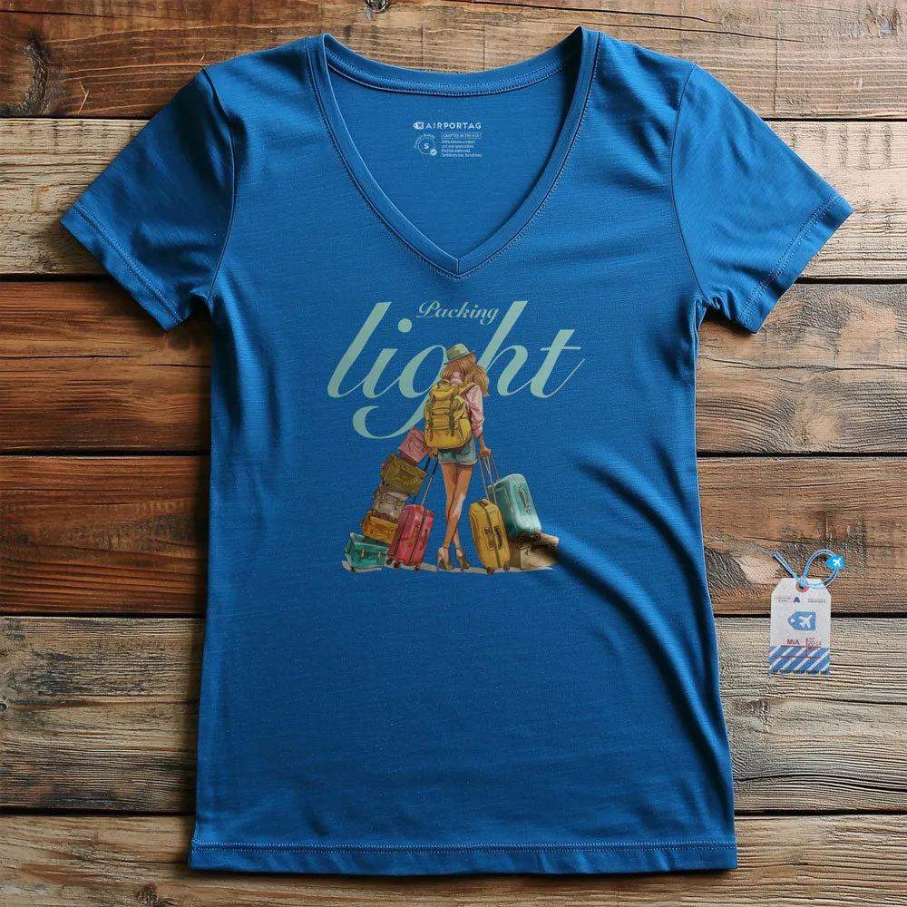 Packing Light Doll - Women's V-Neck T-Shirt