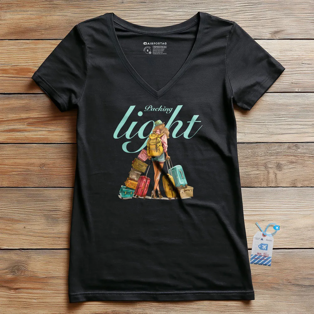 Packing Light Doll - Women's V-Neck T-Shirt