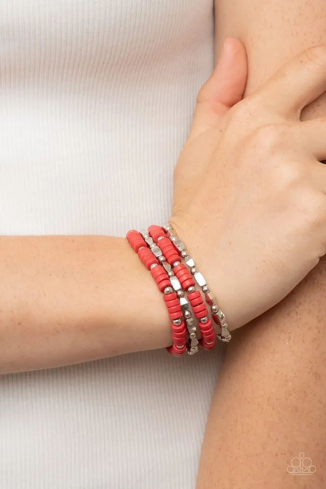 Paparazzi Bracelet ~ Anasazi Apothecary - Red