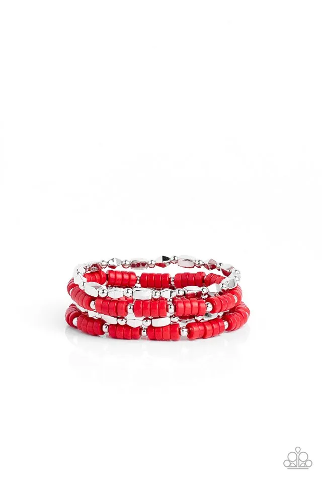 Paparazzi Bracelet ~ Anasazi Apothecary - Red