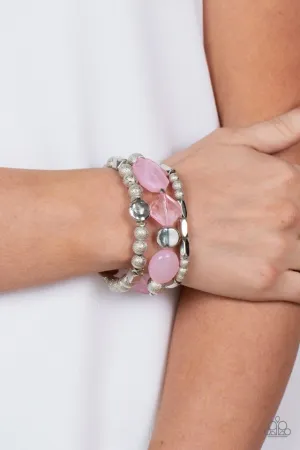 Paparazzi Bracelet ~ Marina Magic - Pink