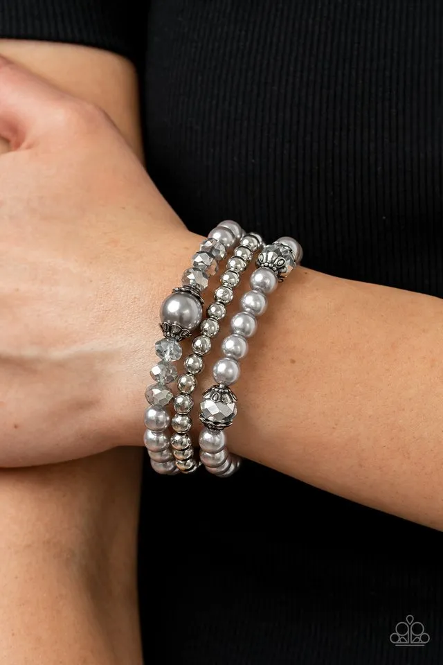 Paparazzi Bracelet ~ Positively Polished - Silver