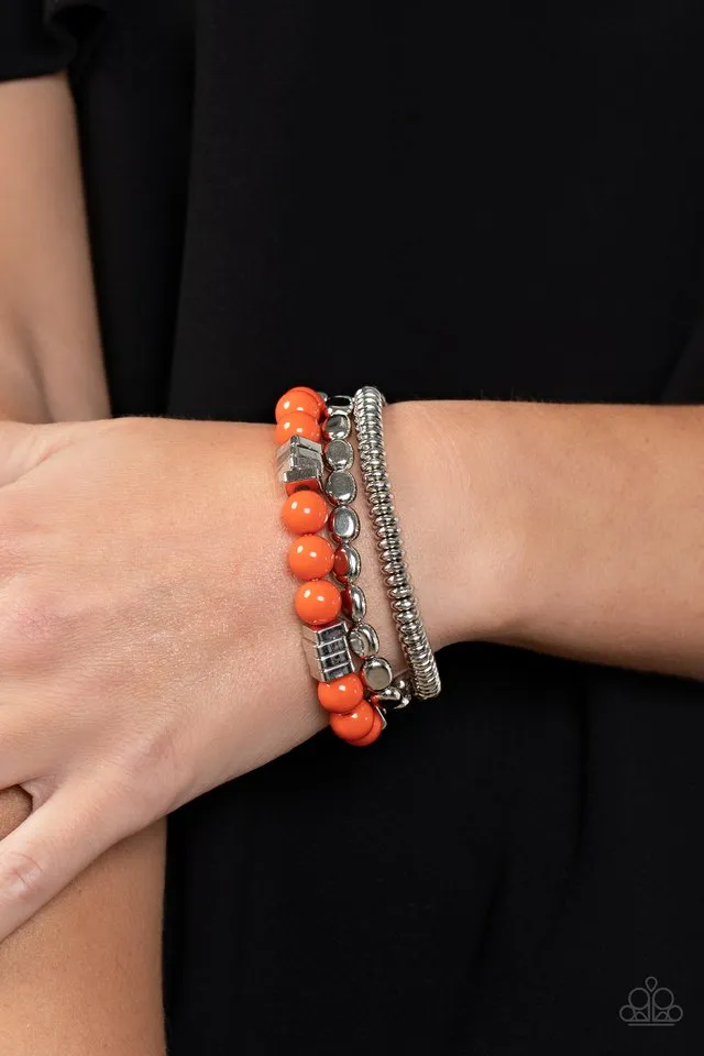 Paparazzi Bracelet ~ Tour de Tourist - Orange