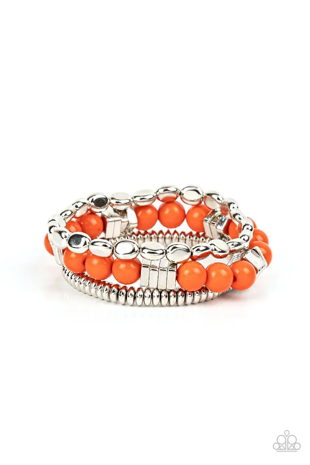 Paparazzi Bracelet ~ Tour de Tourist - Orange