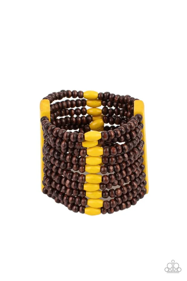 Paparazzi Bracelet ~ Tropical Trendsetter - Yellow