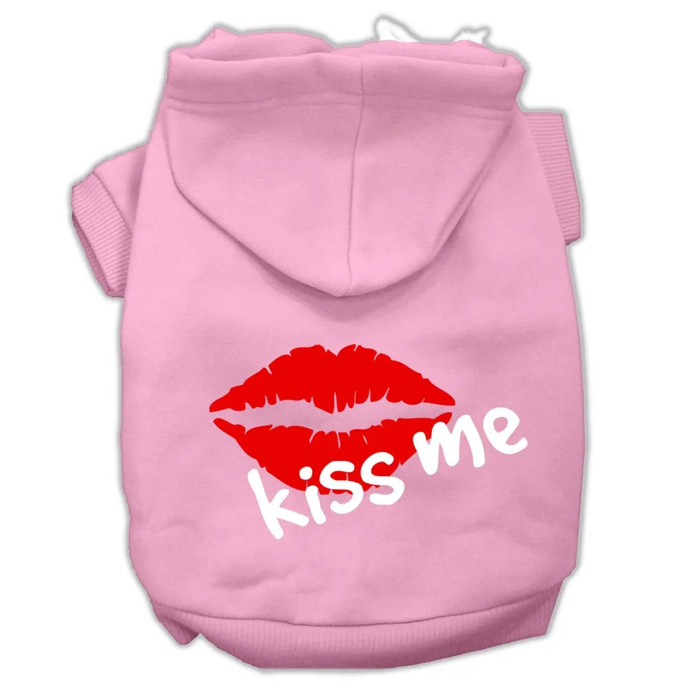 Pet Dog & Cat Hoodie Screen Printed, "Kiss Me"