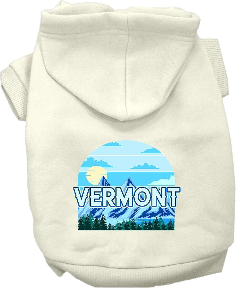 Pet Dog & Cat Screen Printed Hoodie for Medium to Large Pets (Sizes 2XL-6XL), "Vermont Trailblazer"