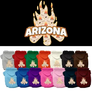 Pet Dog & Cat Screen Printed Hoodie for Small to Medium Pets (Sizes XS-XL), "Arizona Around The Campfire"