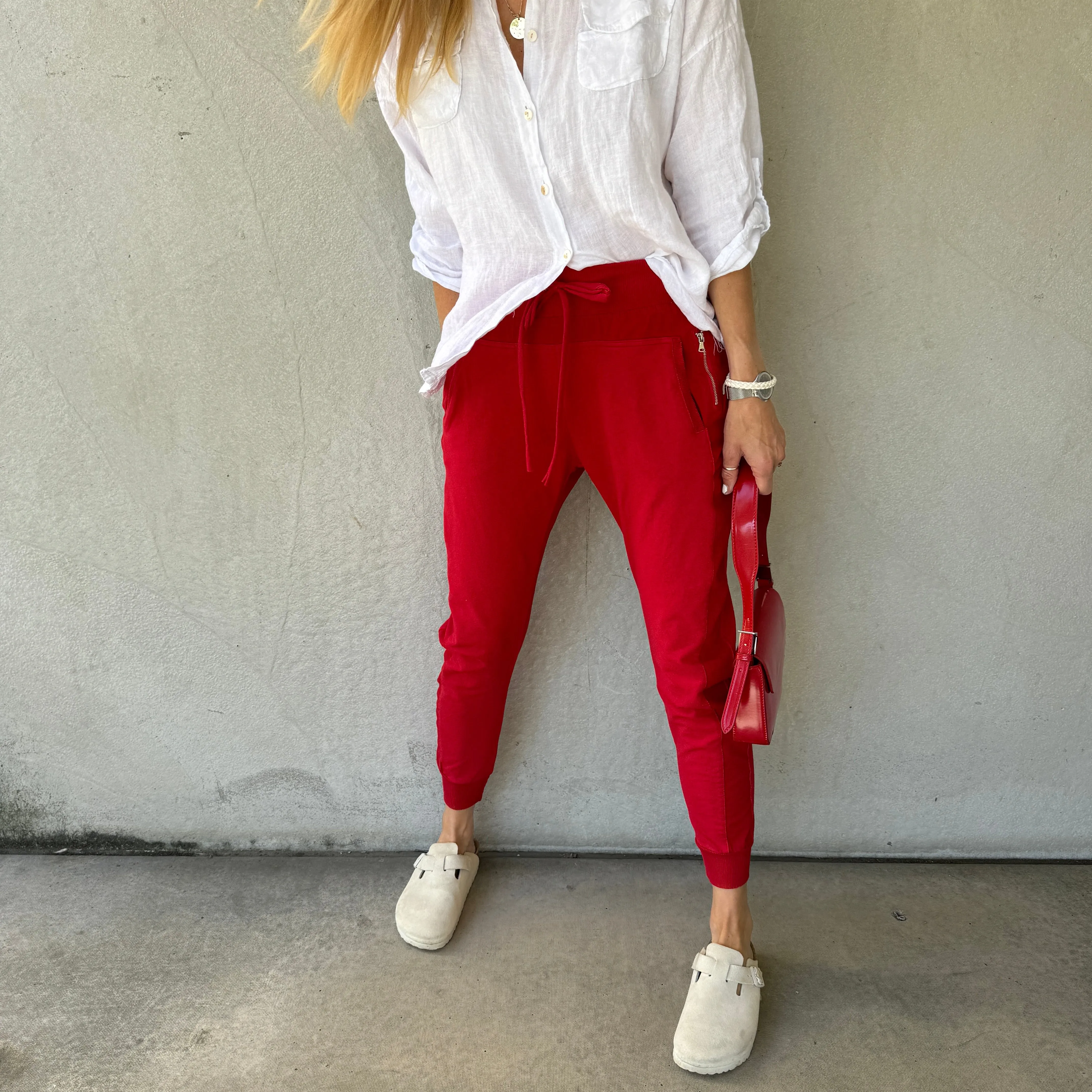 Red ULTIMATE joggers