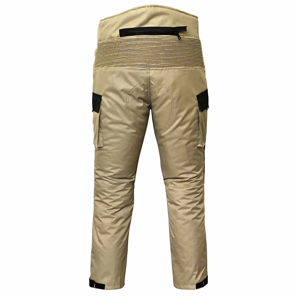 RIDERACT® Cordura Waterproof Motorcycle Pant TARZAN Khaki