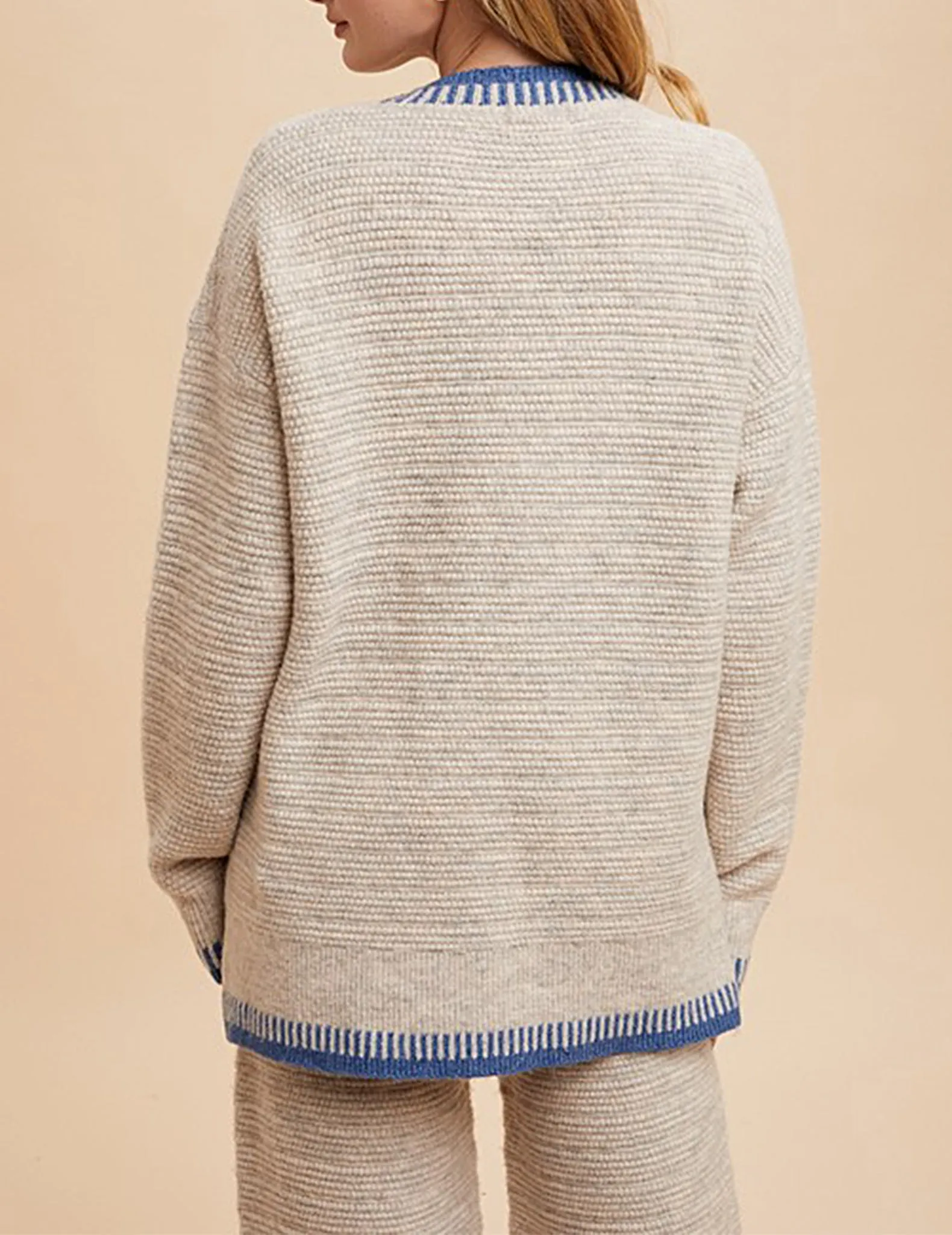 Sandra Loop Knit Oatmeal Sweater