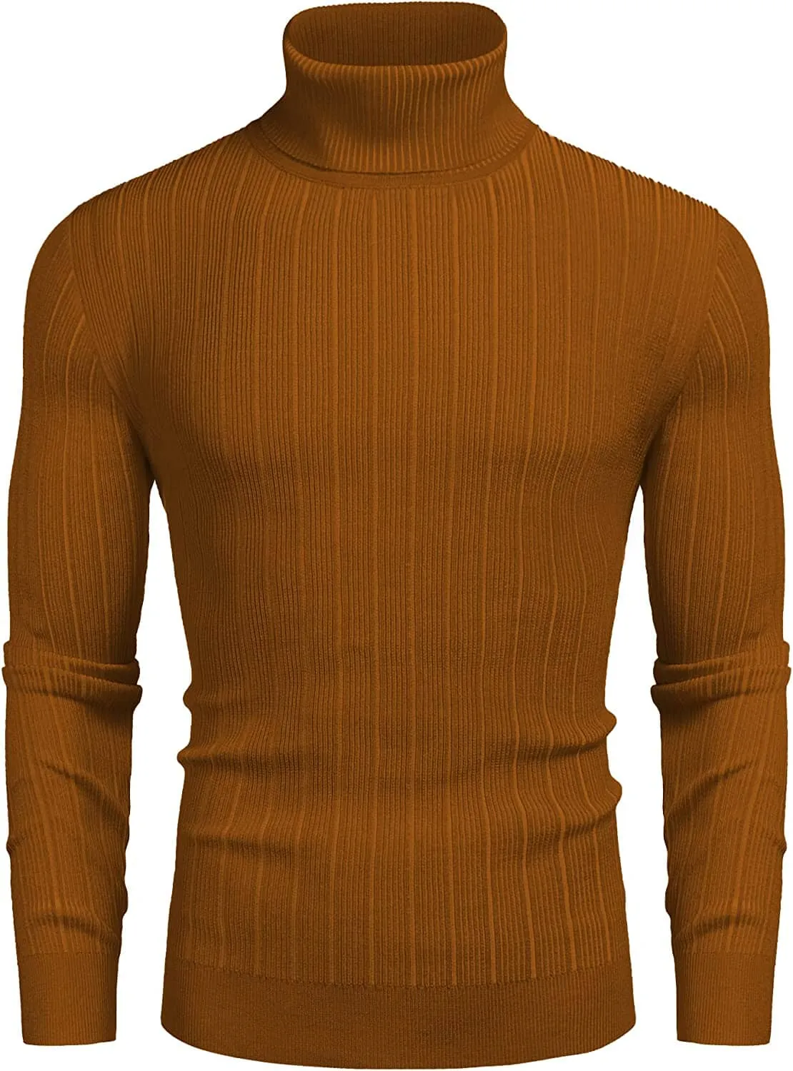 Slim Fit Knitted High Neck Pullover Sweaters (US Only)