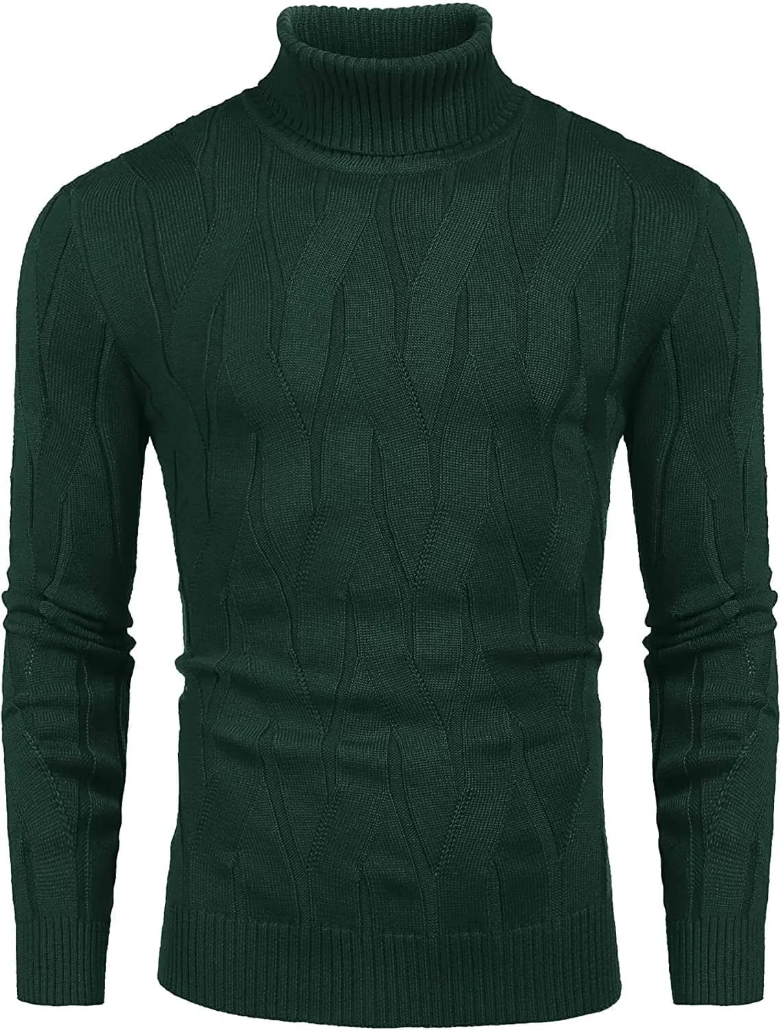 Slim Fit Turtleneck Knitted Pullover Sweaters (US Only)