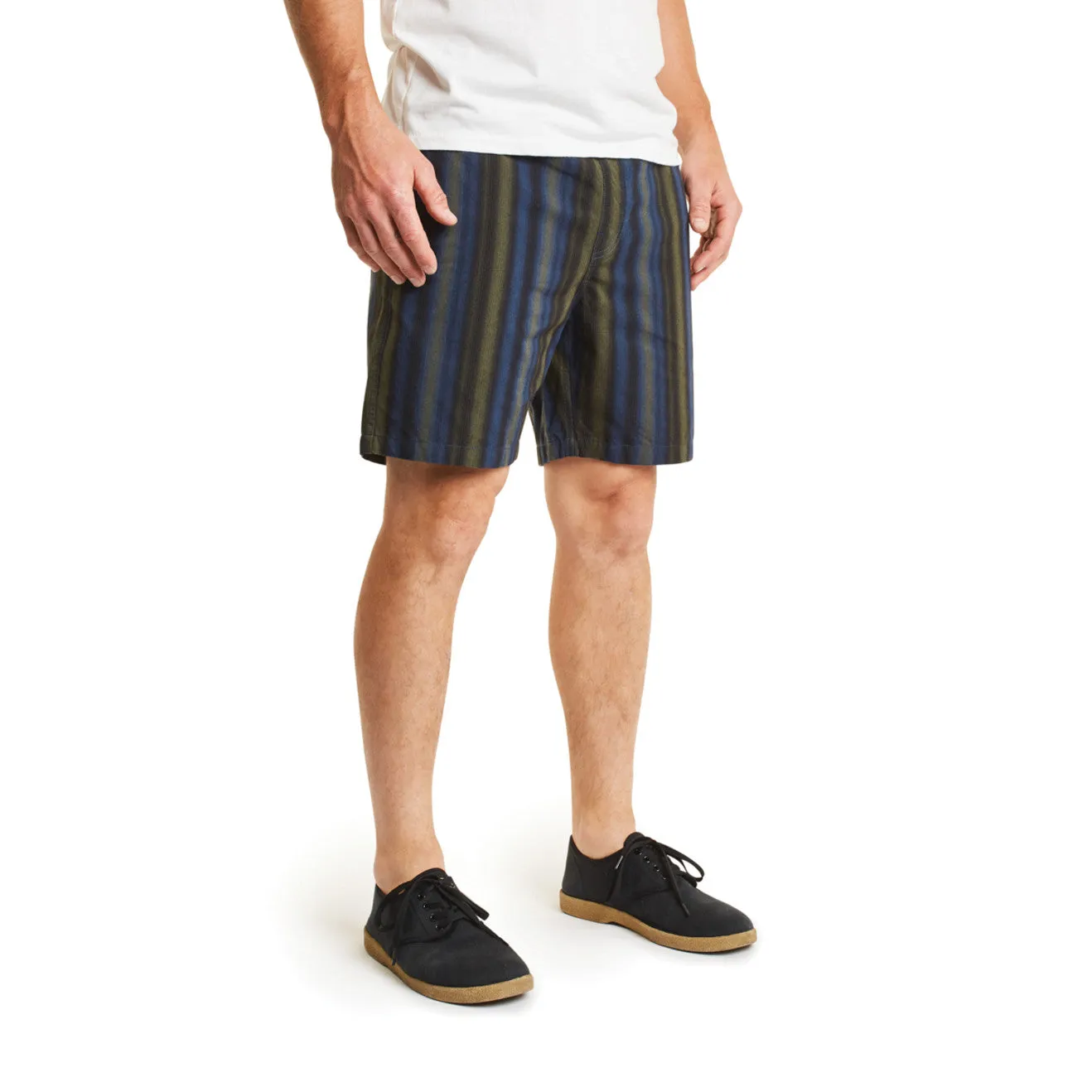 Steady Elastic Waistband Short - Navy/Green