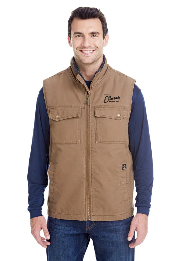 Team Elmer's Embroidered DRI DUCK Mens Trek Canyon Cloth Vest