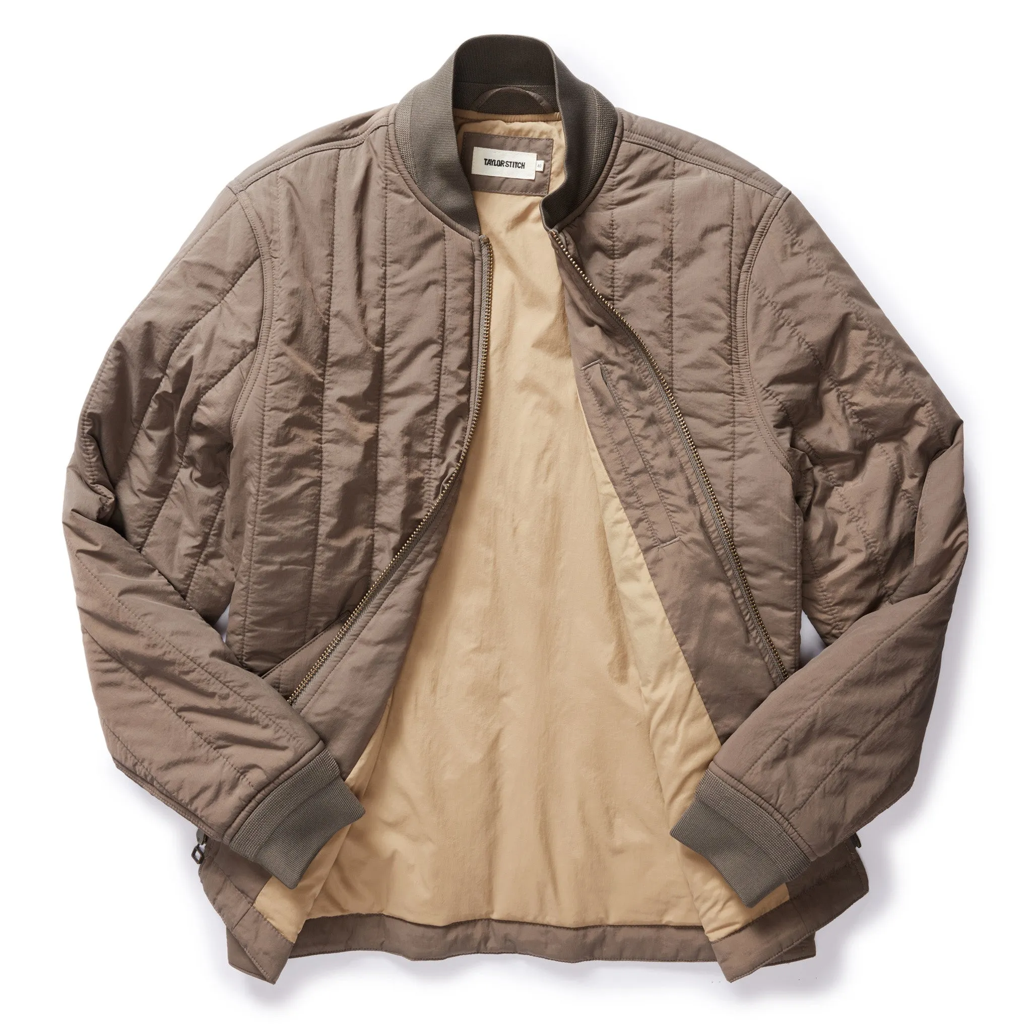 The Able Jacket in Morel Quilted Nylon