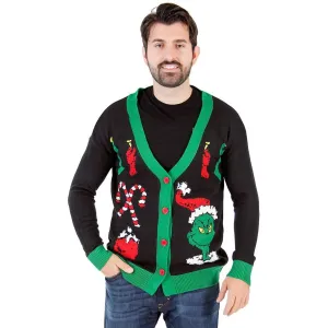 The Grinch Ugly Christmas Cardigan Sweater